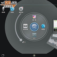 一按即開的Acer Ring，可說是Iconia Tab招牌介面。