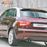 全新的Audi A1 Sportback，更能迎合年輕人口味。