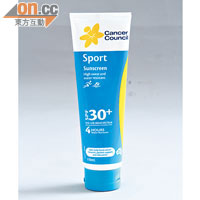 澳洲Cancer Council Sport SPF30+防曬乳 $99（a）