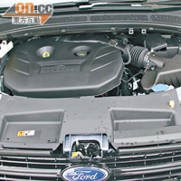 加裝EcoBoost技術及Turbo裝置，2公升引擎能爆發出240ps馬力。