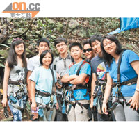 一班由香港來的國際學校學生對Canopy Adventures讚不絕口。