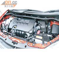 2公升VVT-i引擎的152ps馬力，力量十足兼慳油。
