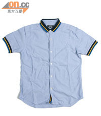 BEAMS藍×黃色短袖恤衫 $1,599（a）