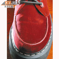 Agyness Deyn for Dr. Martens 棗紅色絲絨料Creeper Shoes<BR>鞋頭