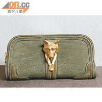 綠色狐狸裝飾Clutch Bag $13,000