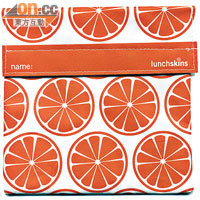這款香橙Print三文治布袋，不知會否令食物添加點點生果味呢？ $85/個（c）