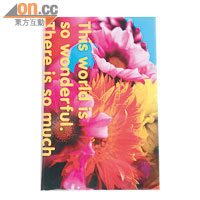 蜷川實花設計的記事日誌，色彩鮮明，風格跟其攝影作品如出一轍。$364（a）