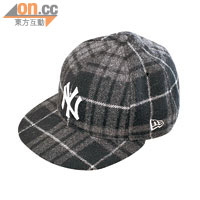 Beams×New Era 59FIFTY灰色格仔絨棒球帽 $1,099（b）