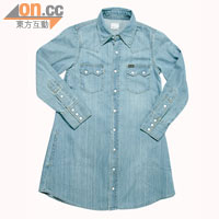 別注日版<BR>日版牛仔Denim Shirtdress $1,590