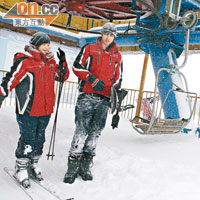 除來自亞洲地區的客人外，場內亦可以見到歐洲滑雪愛好者的蹤影。