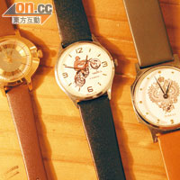 由友人搜刮而來的70至80年代俄羅斯手錶，錶身圖案別具一格，售價$2,000起。