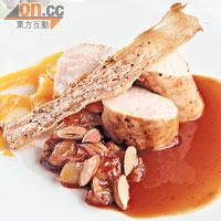 Grilled Chicken Breast, Apricots, Almonds & Caramelized Onions $248