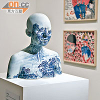 北京藝術家Ah Xian以中國山水作題材的作品「China China-Bust 81」。