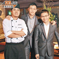 （左起）Him、Halt和Tony 3人本為同事，現在齊齊創業打造傳統意菜風味。