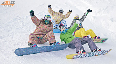 傳統的Ski外，Snowboard也有一眾支持者！