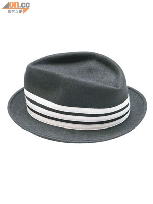 黑×白色三間紳士帽 $3,690