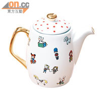 卡通壺身襯波點壺蓋，此英式茶壺可為High Tea添加趣味。$359