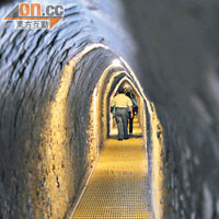 考古學者發掘出長約9公里的隧道，現時遊客可行走當中數百米。