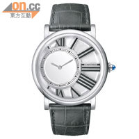 Rotonde de Cartier 18K白色黃金神秘腕錶