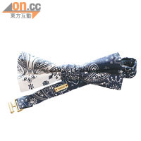 initial白×藍色印花Bow Tie $390（b）