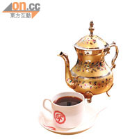 薄荷茶 $98/壺、$48/杯<br>薄荷茶是埃及人常喝的飲料，選用新鮮薄荷葉配紅茶，消膩之餘又有清新味蕾的效果。