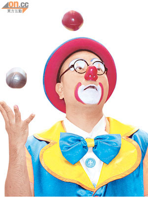 小丑Wing Wing去年獲封香港小丑王，他會將小丑的表演藝術教授予未來的小丑。