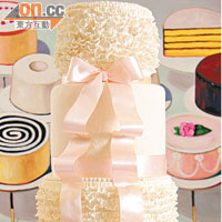 Ruffle Wedding Cake $6,000起　3層結婚蛋糕，全是人手唧上裝飾而成，非常考工夫。