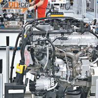 引擎生產線擴建後，產量將會明顯提升。