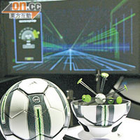 外表與一般足球無異的Smart Ball，其實內藏精密儀器，用以收集射球時的多項資料。
