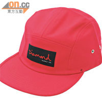 Diamond紅×黑色5 Panel Cap $378（d）