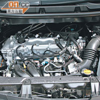 2.0L直四引擎導入Valvematic技術，慳油又好力。