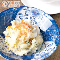 和風自製馬鈴薯沙律<br>Yoshiko Hariu媽媽的菜譜，加入醋和檸檬汁，再加上大量蔬菜，低脂少油。