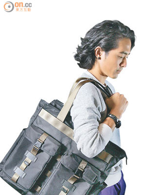 黑×杏色T-Tech by Tumi×TMT Weekend Tote $2,720（a）