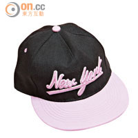 粉紅×黑色New York英文字樣Baseball Cap $99（原價$199） 