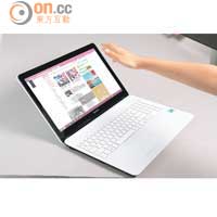 DRAW<br>VAIO Fit 15E可以隔空揮手控制網頁滑動，用嚟Presentation勁Pro。