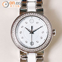 Cerena白色陶瓷鑽石腕錶<br>$18,900