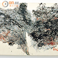 作於2002年的抽象畫《無題1號》是作者的一場風景革命，糾結的線條正是《亂筆》系列的開端。