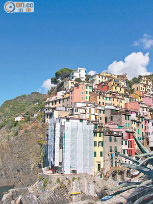 Riomaggiore的彩色小屋，甚有意大利傳統漁鄉風情。