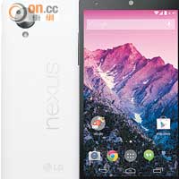 Nexus 5由LG代工，機能接近同廠G2，不過價錢就抵得多。售價：$3,198（16GB）、$3,588（32GB）