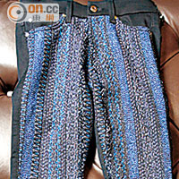 Blue Metallic StripeTweed牛仔褲　$4,880