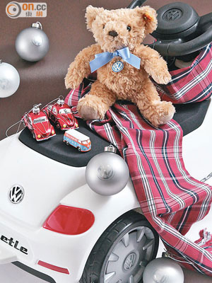 Beetle聖誕掛飾、Beetle幼兒玩具車、小熊毛公仔