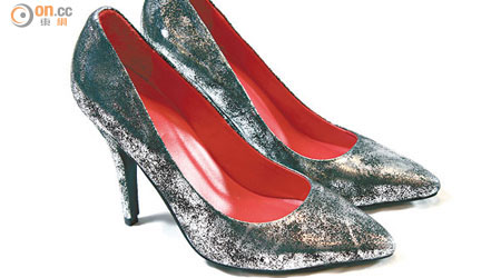 PEDDER RED銀黑色高踭鞋 $1,190（c）