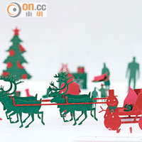 特別為聖誕節設計的作品，集合雪人、鹿車、聖誕老人等節日Icons。