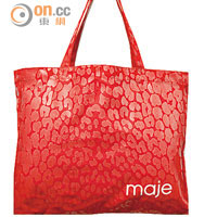 maje推出限量版馬年紅色tote bag。