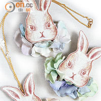 Rabbit × Flower Necklace $159/件