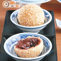 Nutella Ball $20<br>Nutella榛子醬香濃幼滑，大人細路都愛，熟悉的味道放入煙韌的小煎堆裏，一拍即合。