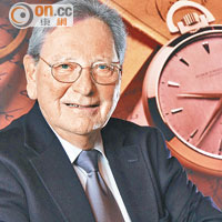 品牌創辦人Mr. Roger Dubuis最喜歡Hommage Flying Tourbillon Tribute to Mr. Roger Dubuis腕錶，此錶是去年6月他75歲大壽時，品牌特別送給他的生日驚喜禮物。