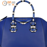 Givenchy Antigona鈷藍色拼蟒蛇皮圖案手袋 $26,900（a）