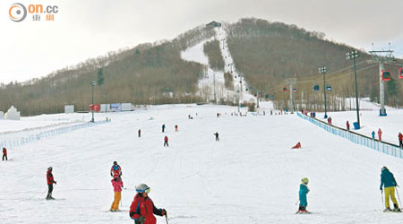 7萬多平方米的滑雪場，擁有20條初級雪道，即使菜鳥也有很多學習空間。
