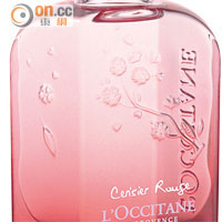 L'OCCITANE Cerisier Rouge Eau Intense嫣紅櫻花濃香氛 $500/50ml （d）<br>一款蘊含來自普羅旺斯呂貝隆櫻桃精華的香氛，處處流露出芬芳甜美的香氣，將柑橘，檸檬與橄欖木組成感性的味道，成為濃郁的誘人氛香。